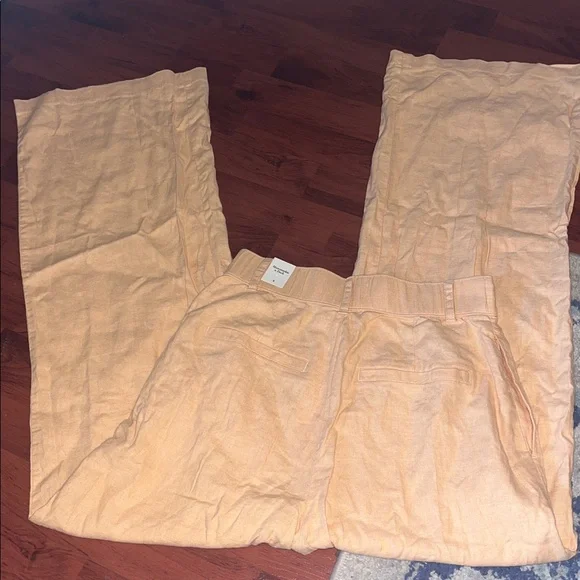 Abercrombie wide leg linen pants NWT - Picture 6 of 8